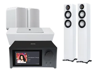 Kino domowe NAD C 700 V2 (czarny) + Carina FS247.4 (biały) + PULSE SUB+ (biały) + PULSE FLEX 2i (biały) - Kino domowe - miniaturka - grafika 1