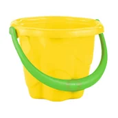 Zabawki do piasku - Marioinex Wiaderko Fala Zabawka Do Piasku Ogródka Żółte - miniaturka - grafika 1