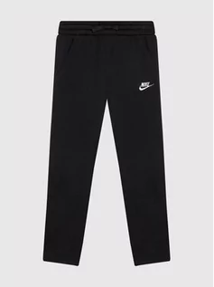 Spodnie i spodenki dla dziewczynek - Nike Spodnie dresowe DA0864 Czarny Standard Fit - grafika 1