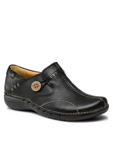 Clarks Półbuty Un Loop 203128374 Czarny - Półbuty damskie - miniaturka - grafika 1