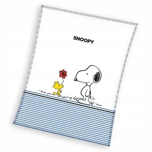 KOC POLAROWY Polar SNOOPY 130x170 PEANUTS - Koce i narzuty dla dzieci - miniaturka - grafika 1