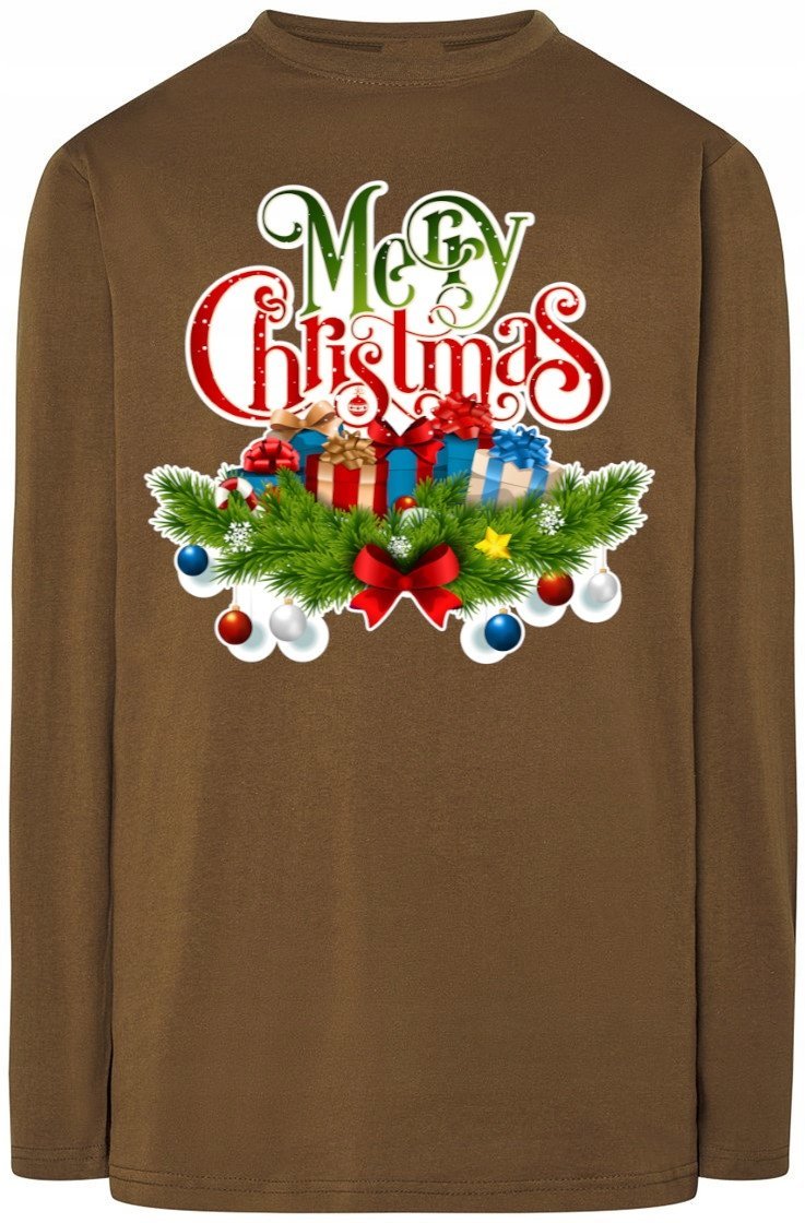 Świąteczny Męski Longsleeve Merry Christmas R.S
