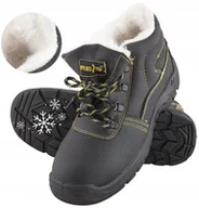 Obuwie robocze - Buty robocze Zimowe Trzewiki Ocieplane skórzane z Noskiem BHP Lekkie r. 44 - miniaturka - grafika 1