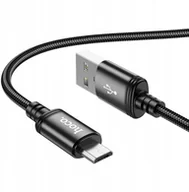 Kable USB - Kabel USB A do Micro USB Hoco 2,4A 1 m X89 czarny - miniaturka - grafika 1