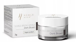 Noble Lashes Noble Brow Henna Pudrowa Do Brwi - Dark Brown 2g NL-HDBNBDB - Akcesoria i kosmetyki do stylizacji brwi - miniaturka - grafika 1