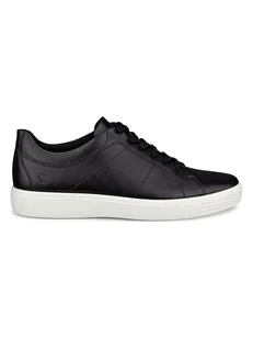 Ecco Skórzane sneakersy "Classic" w kolorze czarnym - Trampki męskie - miniaturka - grafika 1