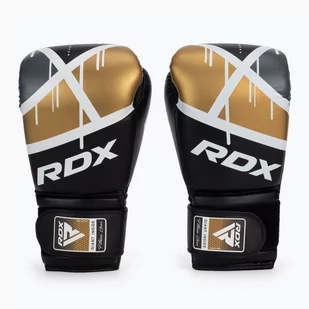 Rękawice bokserskie RDX BGR-F7 czarno-złote BGR-F7BGL  10 oz - Rękawice bokserskie - miniaturka - grafika 1