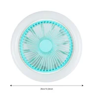 Akcesoria i części AGD - Lampa sufitowa E27 z głowicą wentylatora, dwufunkcyjna - miniaturka - grafika 1