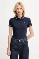 Koszulki i topy damskie - Lacoste polo damski kolor granatowy DF5284 - miniaturka - grafika 1