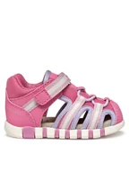Buty dla dziewczynek - Geox Sandały B Sandal Iupidoo B5517D 05014 C8F8R Różowy - miniaturka - grafika 1