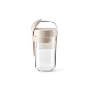 Pojemnik z łyżką JAR TO GO ORGANIC 600ml / Lekue - Lunch boxy - miniaturka - grafika 1