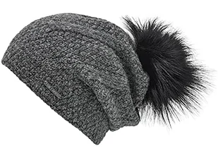 CHILLOUTS Damska czapka Ann-Christin Hat Beanie, ciemnoszara, rozmiar uniwersalny - Czapki damskie - miniaturka - grafika 1