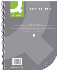 Q-CONNECT NOTATNIK , A4, w linię, 80 70gsm, perforacja KF01983 - Notesy i bloczki - miniaturka - grafika 2