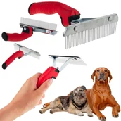 Szczotki i furminatory - Szczotka Zgrzebło Grzebień Dla Psa Do Sierści Duża - miniaturka - grafika 1