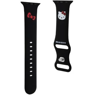 Pasek HELLO KITTY Strap Silicone do Apple Watch (42/44/45/49mm) Czarny - Akcesoria do smartwatchy - miniaturka - grafika 1