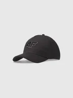 Czapki damskie - 4F Czapka z daszkiem strapback dziecięca 4FJWSS25ACABU388-22S Czarny Roz. Uniwersalny - miniaturka - grafika 1