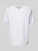 Koszulki męskie - T-shirt z wyhaftowanym logo - miniaturka - grafika 1