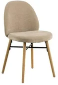 Krzesła - Krzesło Sophia beżowe/ dąb Danny 3 - miniaturka - grafika 1
