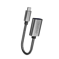 Kable - Dudao adapter przejściówka kabel OTG z USB 2.0 na micro USB szary (L15M) - miniaturka - grafika 1