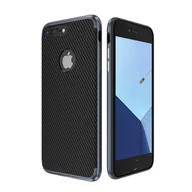 Etui i futerały do telefonów - Hybrydowe silikonowe etui na telefon komórkowy Apple iPhone 8 Plus Case Cover Bag Blue - miniaturka - grafika 1
