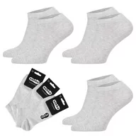 Skarpetki damskie - 3X SOKKO STOPKI DAMSKIE NISKIE BAWEŁNIANE SZARE - SD3-S10-SZA-39-41 - miniaturka - grafika 1