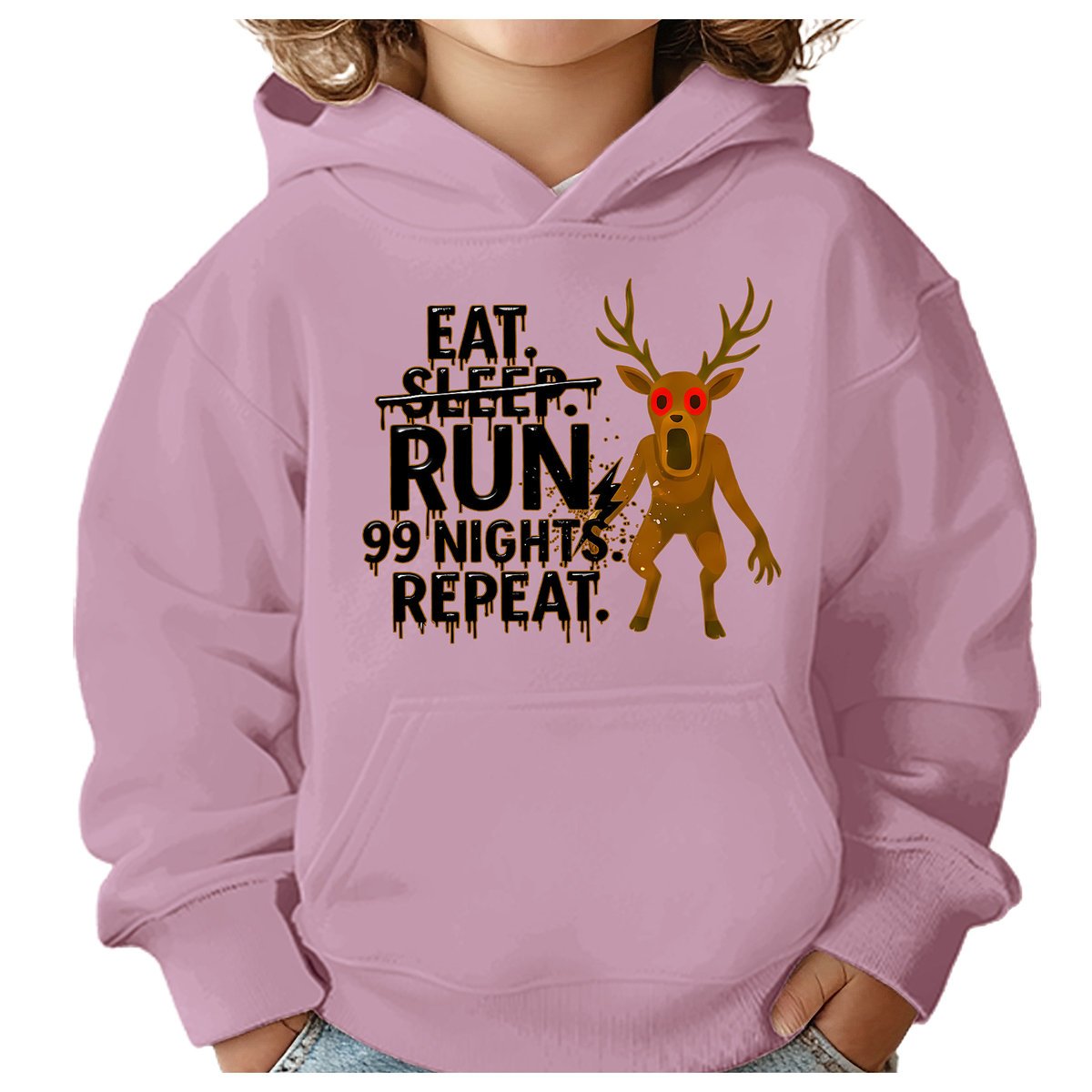 BLUZA DZIECIĘCA Z KAPTUREM 99 NOCY W LESIE ROBLOX 146-152 PREZENT