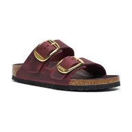 Klapki i japonki damskie - Birkenstock Skórzane klapki Arizona Big Buckle - miniaturka - grafika 1