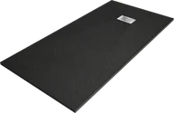 Brodziki prysznicowe - Mexen Hugo brodzik prostokątny SMC 170 x 90 cm, czarny, maskownica inox - 42709017-X - miniaturka - grafika 1
