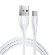 Kable USB - Remax Lesu Pro kabel przewód USB - USB Typ C 480 Mbps 2,1 A 1 m biały (RC-160a white) - miniaturka - grafika 1