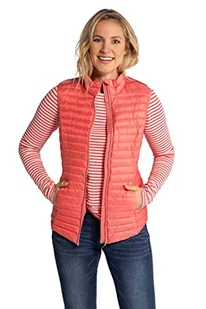 GINA LAURA Damska kamizelka pikowana, mieniąca, stójka, torba podróżna 792515, jasnoróżowy, XL - Kamizelki damskie - miniaturka - grafika 1
