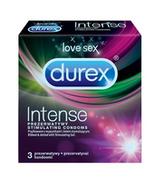 Prezerwatywy - Durex Durex prezerwatywy Intense 3 szt z wypustkami prążkami żel stymulujący - miniaturka - grafika 1