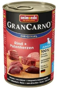 Animonda Grancarno Junior Rind Putenherzen Wołowina + Serca Indyka 400G - Mokra karma dla psów - miniaturka - grafika 6