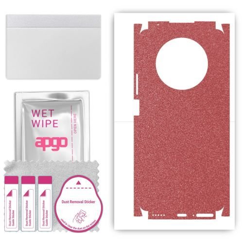 folia naklejka skórka strukturalna na TYŁ+BOKI do Honor X9 4G - Różowy Pastel Matowy - apgo SKINS