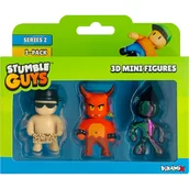 Figurki dla dzieci - STUMBLE GUYS ZESTAW FIGUREK 3-PAK THE FREE SPIRIT RED DEMON LIQ RAINBOW - miniaturka - grafika 1