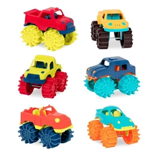 B.Toys Monster Trucks 6 pojazdów zestaw w torbie - Zabawki do piasku - miniaturka - grafika 6