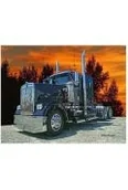 Malowanie po numerach - malowanie po numerach 40x50cm granatowa ciężarówka na skraju lasu 1008713 - miniaturka - grafika 1
