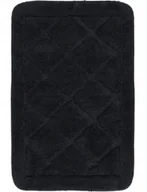 Dywaniki łazienkowe - Dywanik Łazienkowy Soft Czarny Miękki Antypoślizgowy Do Prania 40X60Cm - miniaturka - grafika 1