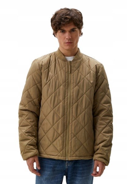 WRANGLER KURTKA MĘSKA BRĄZOWA PIKOWANA NA ZAMEK XL K_A