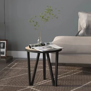 shumee shumee Stolik herbaciany dąb sonoma 35 cm MDF - Ławy i stoliki kawowe - miniaturka - grafika 1