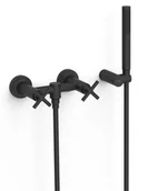 Baterie umywalkowe - Bateria prysznicowa TRES Montblanc Czerń Matowa 28316301NM - miniaturka - grafika 1