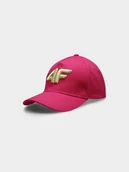 Czapki damskie - 4F, Czapka z daszkiem Snapback dziewczęca, 4FJSS23ACABF104-55S, Fuksja - miniaturka - grafika 1