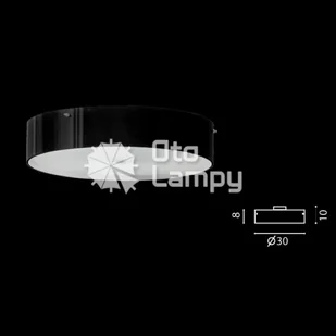 Plafon LIMA E14 MAŁY czarny błysk - Lampy sufitowe - miniaturka - grafika 1