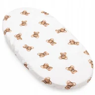 Prześcieradła dla dzieci - Bawełniane Prześcieradło Z Gumką Do Gondoli I Kołyski 80x40cm Jukki - miniaturka - grafika 1