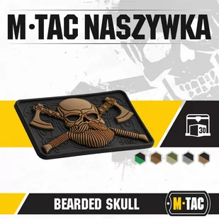 M-Tac - Naszywka - Bearded Skull - 3D PVC  - 51113205 - Odzież taktyczna i umundurowanie - miniaturka - grafika 4