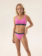 Stroje kąpielowe - Góra bikini typu top Summervibes Bloovii różowy M - miniaturka - grafika 1