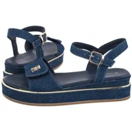 Sandały damskie - Sandały Sandal Blue T3A2-33788-1828 800 (TH1306-a) Tommy Hilfiger - miniaturka - grafika 1
