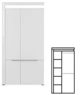 Szafy - Szafa 2D IRMA IM9 biały połysk - miniaturka - grafika 1