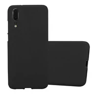 Etui i futerały do telefonów - Etui Pokrowiec Do Huawei P20 Obudowa w FROST CZARNY TPU Silikon Case Cover Ochronny Plecki Cadorabo - miniaturka - grafika 1