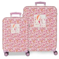 Walizki - Pepe Jeans Sandra plecak szkolny, różowy, regulowane paski na ramię dla wygodnego przenoszenia, różne przegródki od Joumma Bags, Różowy kolor, Zestaw walizek - miniaturka - grafika 1