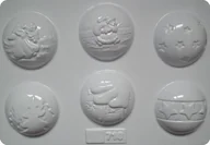 Decoupage - Artis Dea Forma do odlewów Odlewy gipsowe Bombki 3D CG718) CG718 - miniaturka - grafika 1